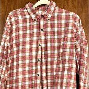 Basic red flannel shirt